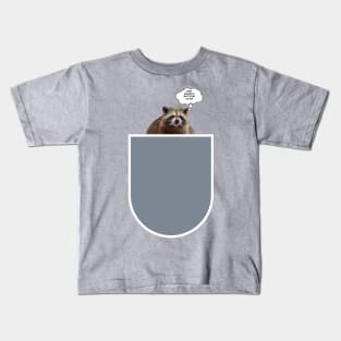 Peanut Butter Club Pocket Raccoon Kids T-Shirt